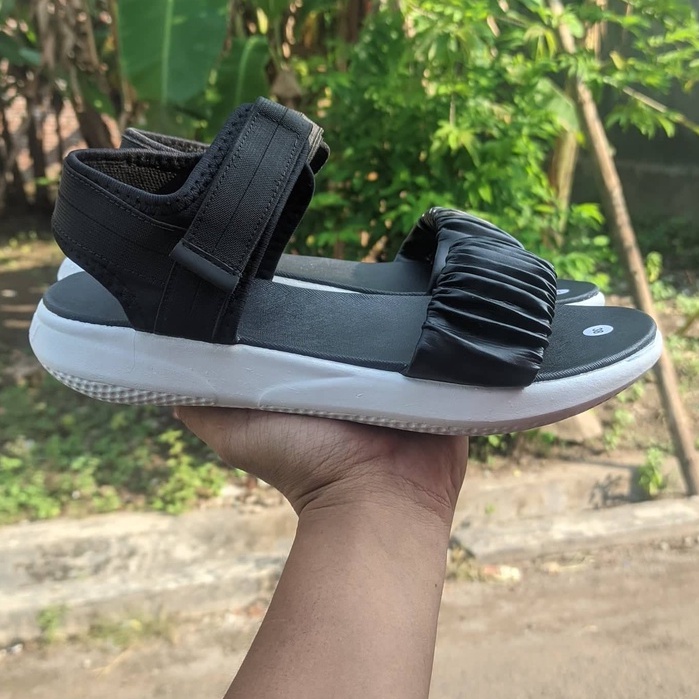 CUTE - Sandal Gunung Wanita Kerut Korea Sendal Casual Travelling Tali Belakang NCT - 542