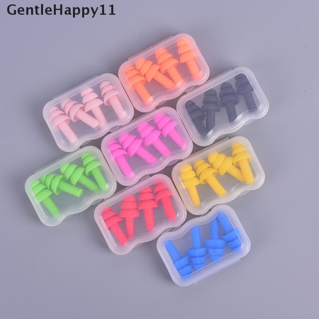 Gentlehappy 2pasang Ear Plugs Sleep Noise Pencegah Penyumbat Telinga Travel Sleeping Noise Reduction