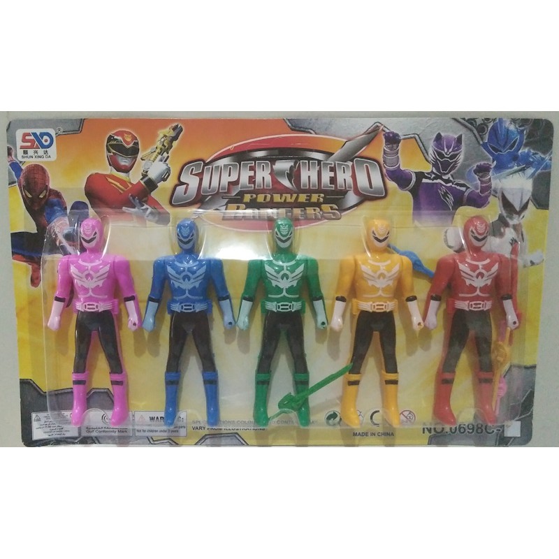 Set Robot Power Rangers 5 pcs