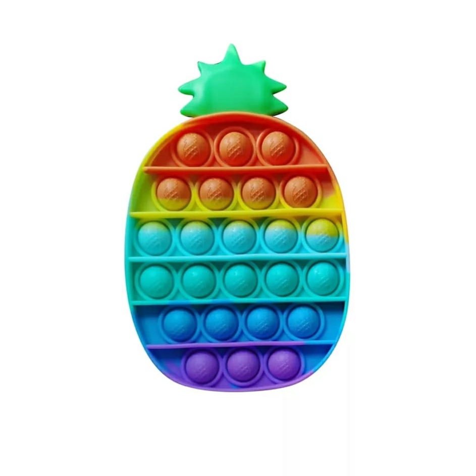Pop It Fidget Toy Rainbow Mainan Anak Pop it Fidget Toy Murah-Nanas Rainbow