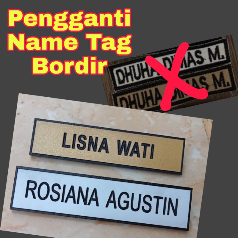 Pengganti Name Tag Bordir Untuk Siswa Sekolah