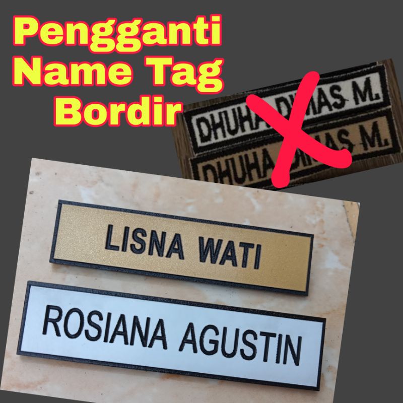 Pengganti Name Tag Bordir Untuk Siswa Sekolah