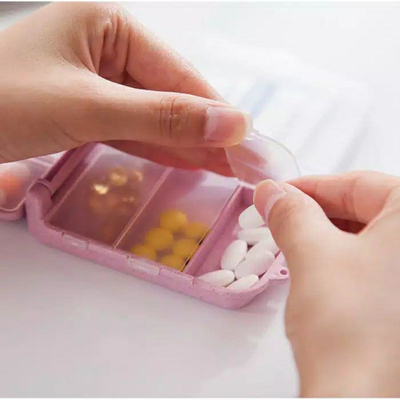 Tenpat penyimpanan obat kotak obat lipat 3 box obat portable 8sekat