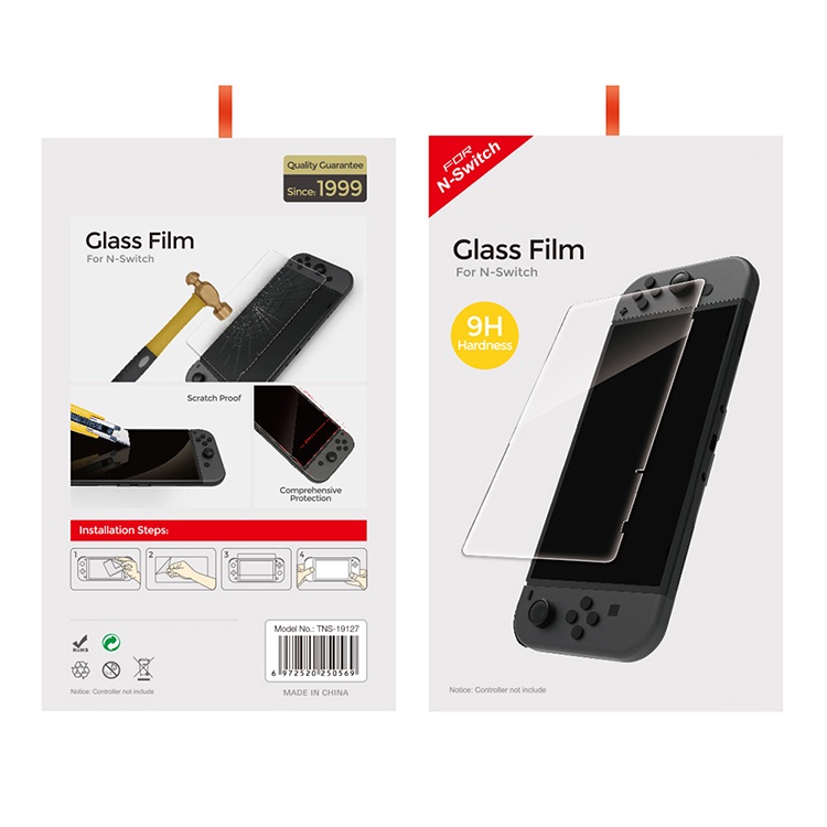 DOBE Nintendo Switch V1/V2 TemperedGlassScreenProtector PelindungLayar