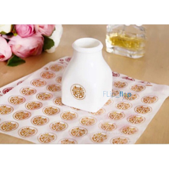 

Stiker Sangjit, Shuang Xi, Sticker Double Happiness, Chinese Wedding