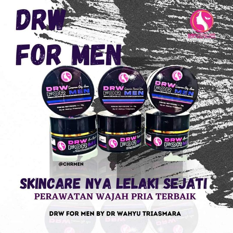 Paket DRW FORMEN ACNE/BRIGHTENING/Bekas jerawat/FLEK