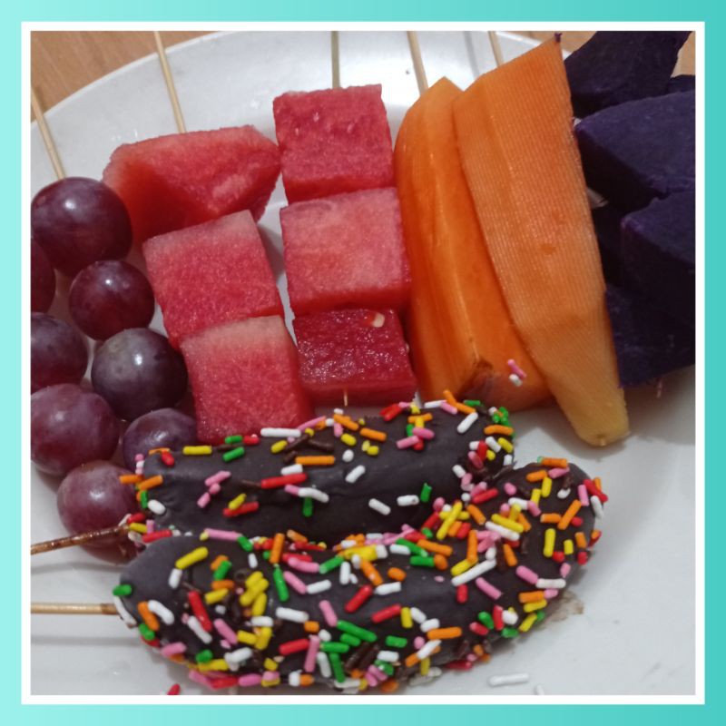 Sate Buah Celup Coklat Shopee Indonesia