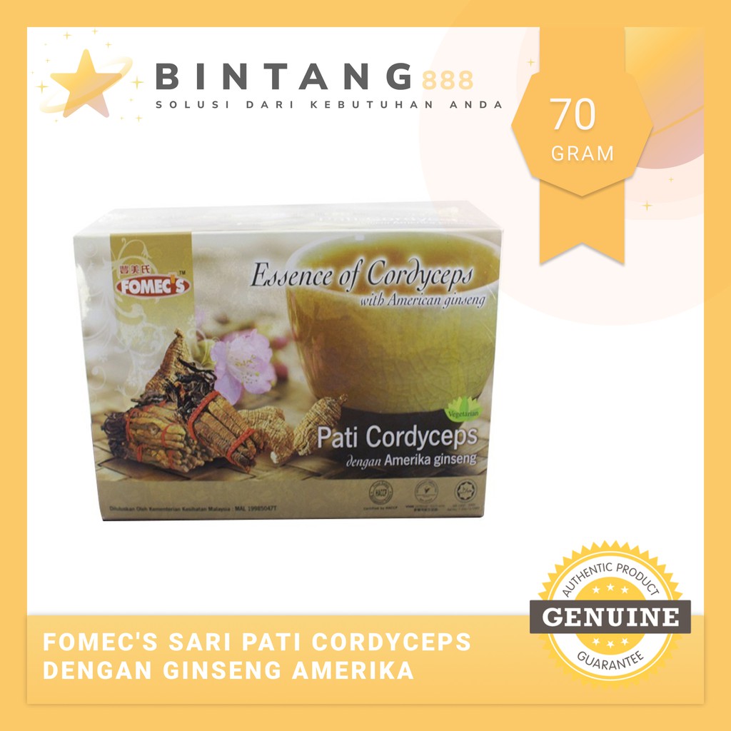 

FOMEC'S Sari Pati Cordyceps Dengan Ginseng Amerika