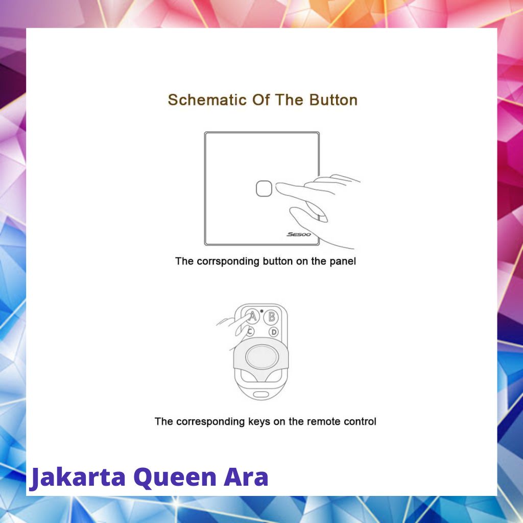 TaffLED Saklar Lampu Luxury Touch LED with Remote Switch - XJG-DH00