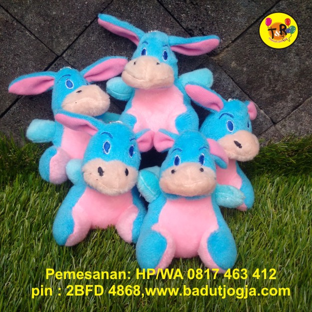Boneeka Gantungan Kunci Eeyore / Keledai biru 10cm