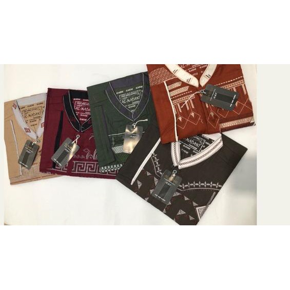 NEW ה Baju Muslim Koko Al Madani bordir Grosir Murah lengan pendek KLT03. . . .