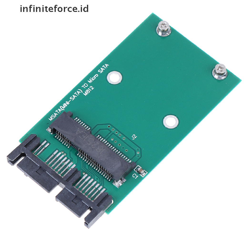 (infiniteforce.id) 1pc Kartu Adapter Konverter Mini PCIe PCI-e mSATA 3x5cm SSD Ke 1.8 &quot;Micro SATA