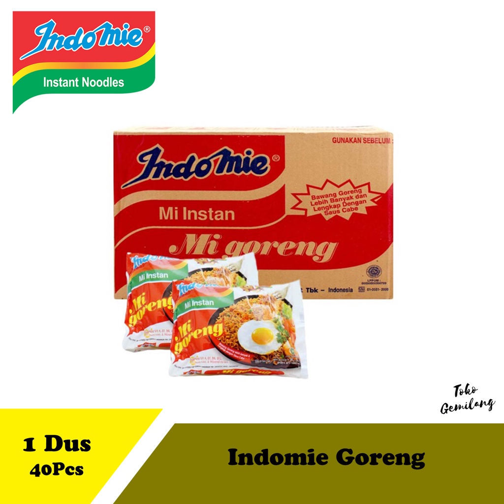 

Mie Instant Indomie goreng 1 Dus isi 40 bungkus