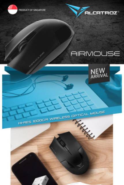 Mouse Wireless Alcatroz Airmouse