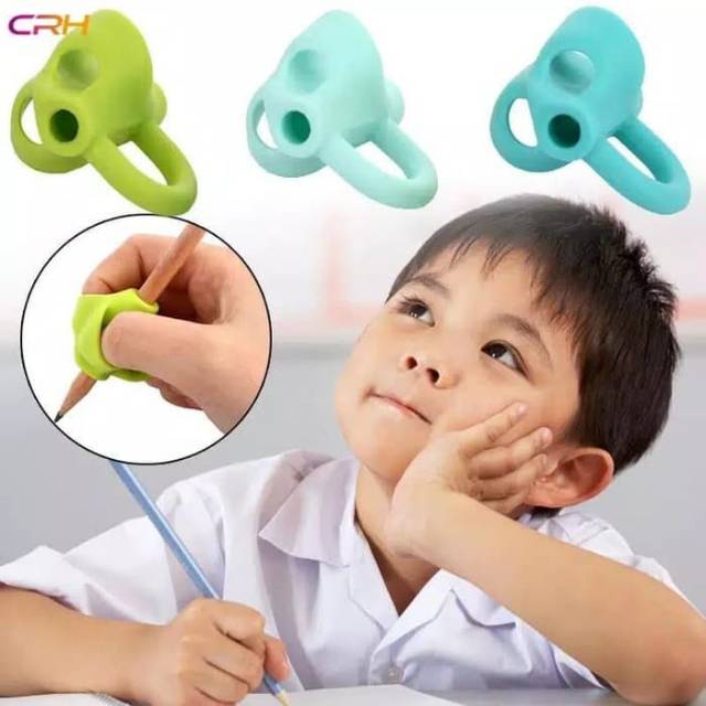 

ALAT BANTU PEGANG PENSIL BELAJAR MENULIS PENCIL HOLDER PEN WRITING AID GRIP POSTURE 3 LUBANG 3 JARI