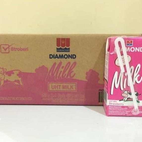 

READY COD Susu diamond uht rasa coklat 200 ml - Strawberi