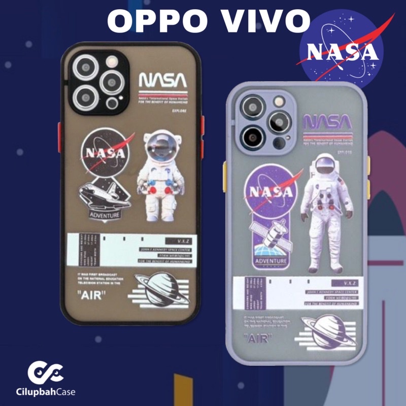 NASA Soft Case A3S C1 A1K C2 A5S A7 F9 A15 2020 Y12 Y15 Y17 Y91 Y93 Y95 Y20 Y12S Y30 Y50 - NASA ASTRONOT SPACE HYBRID