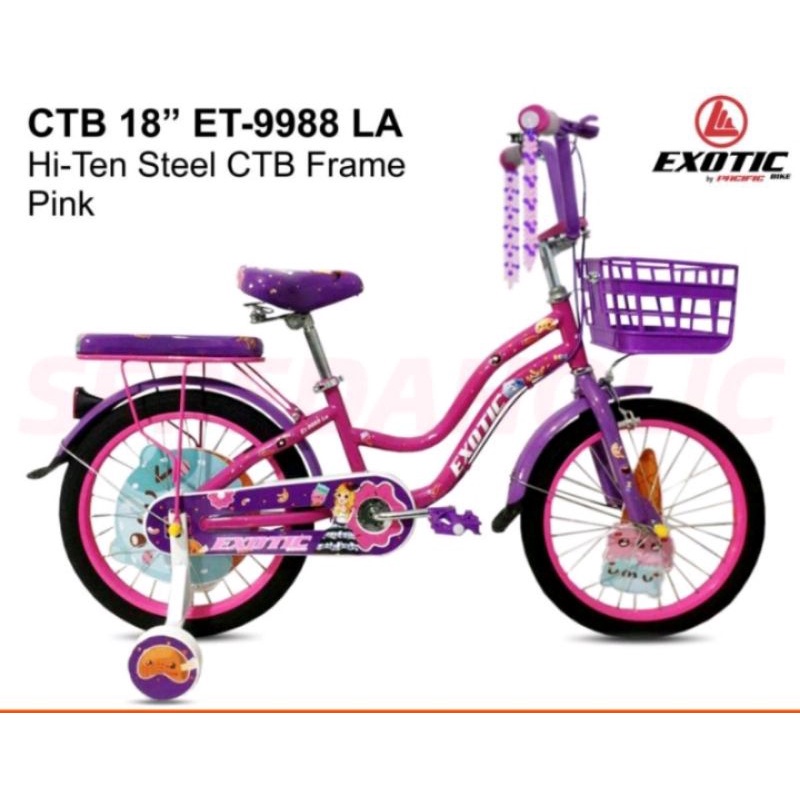 bicycle/sepeda mini/CTB/anak cewek 18 inch exotic 9988 LA