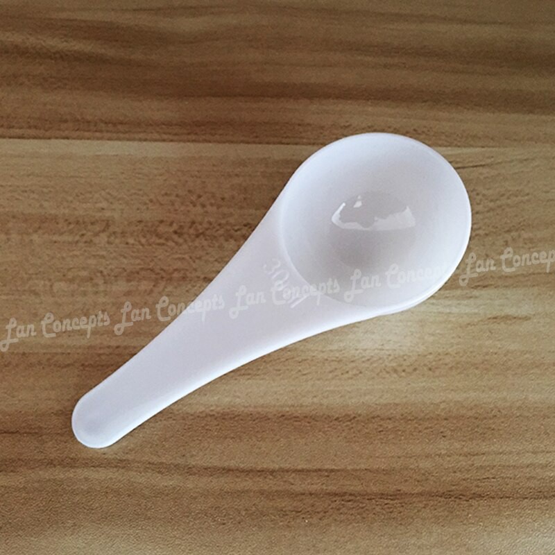 1 ml Dosing Spoon Measuring Spoon 10 Piece Plastic PS White
