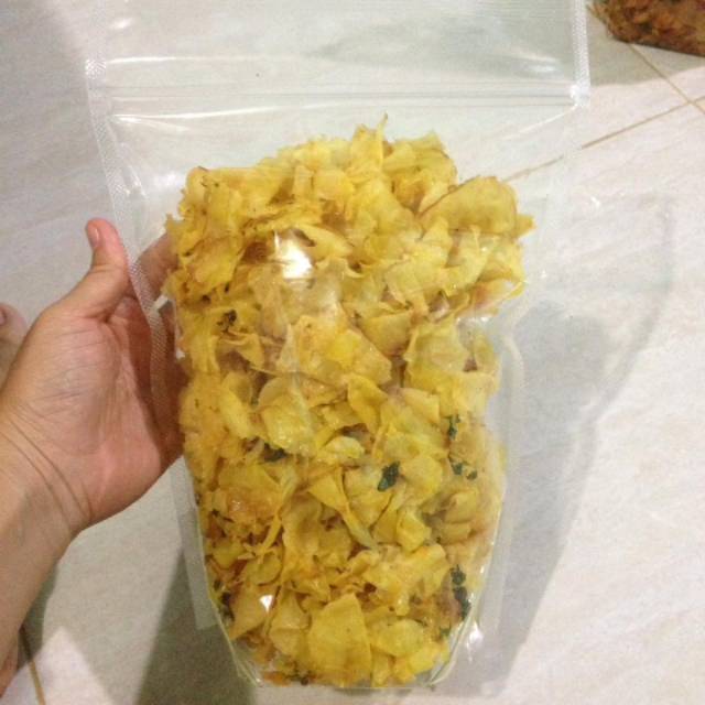 

Keripik ubi kuning /asin