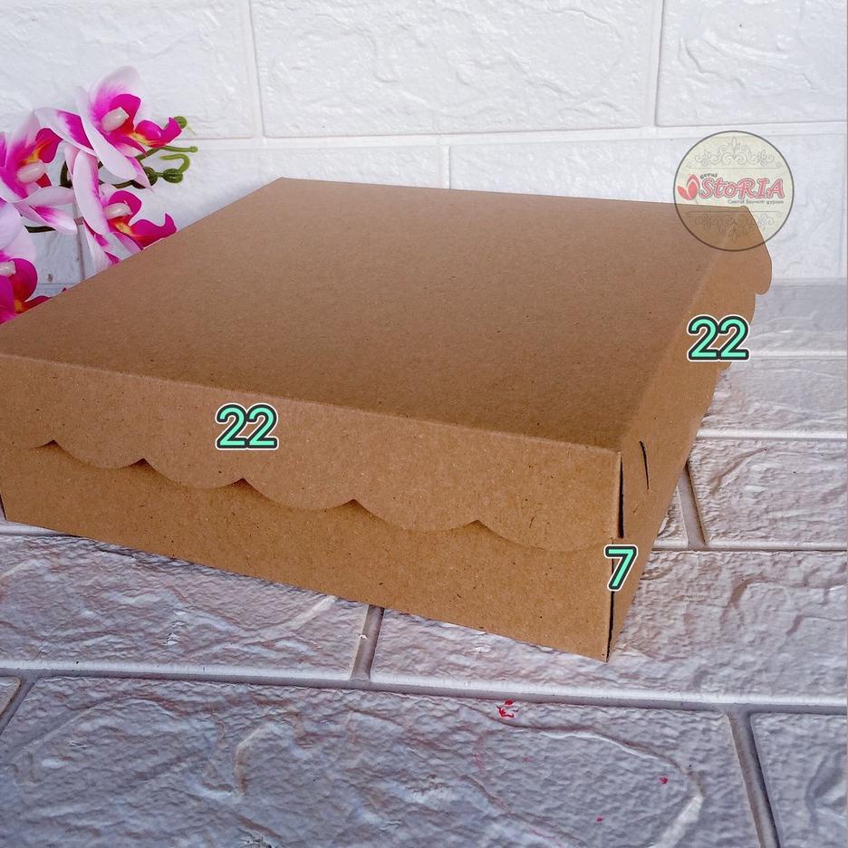 

ㅂ Dus nasi coklat kraft R10B 22x22x7 tebal 350gsm / dus nasi kraft / box nasi coklat / kardus nasi coklat ゃ