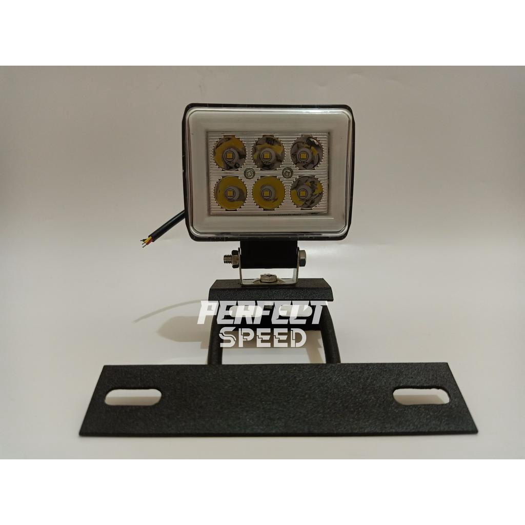 Lampu Depan RX KING - RX SPESIAL LED CWL DAYMAKER MINI STROBO 6 MATA ANGEL BIRU PLUS BREKET