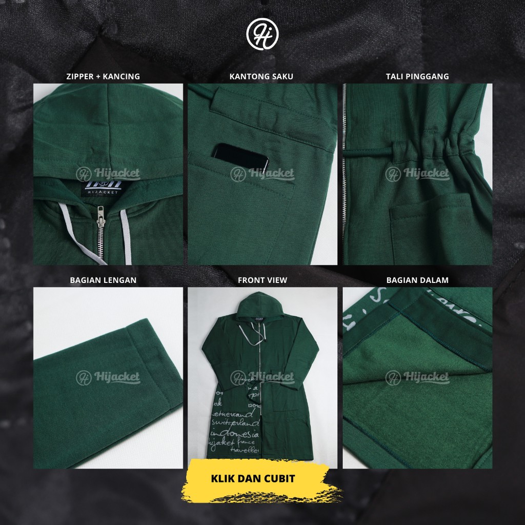 ⏺ Ambil 4 Bayar 1 Aja ⏺ Hijacket® Urbanashion Series (All Size, XL, XXL) Jaket Wanita Bahan 100% Premium Fleece Asli-5