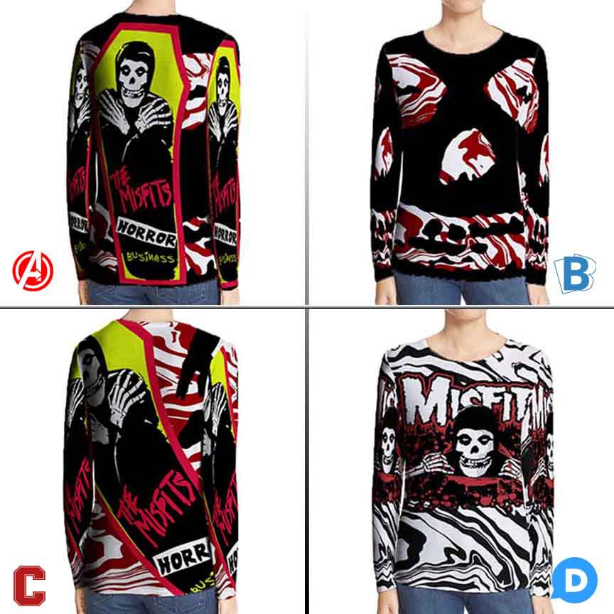 Misfits Tshirt Band Rock Kaos Misfits Skull SKU - 7434106549560