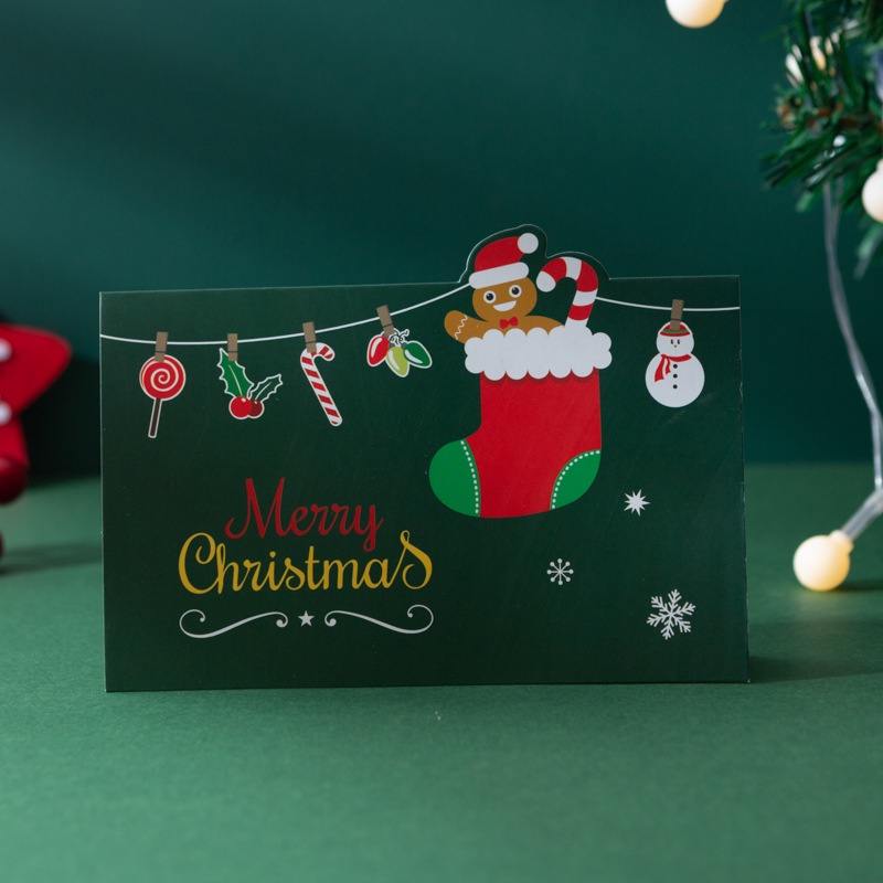 Kartu Ucapan Desain Kartun Tema Natal / Tahun Baru