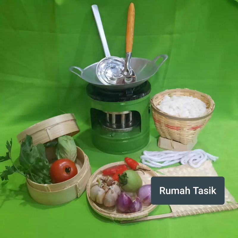 Set Mainan Masak Masakan Tradisional Paket Simple / Set Kompor Mini Mainan Anak