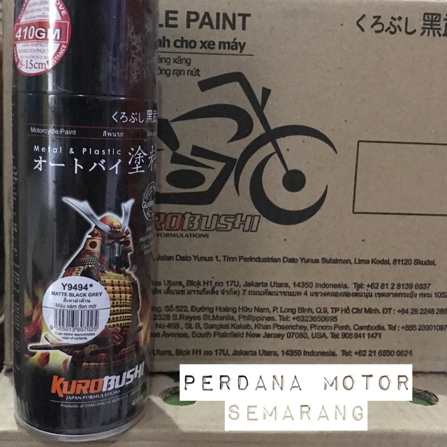 SAMURAI PAINT Y9494* MATTE BLACK GREY