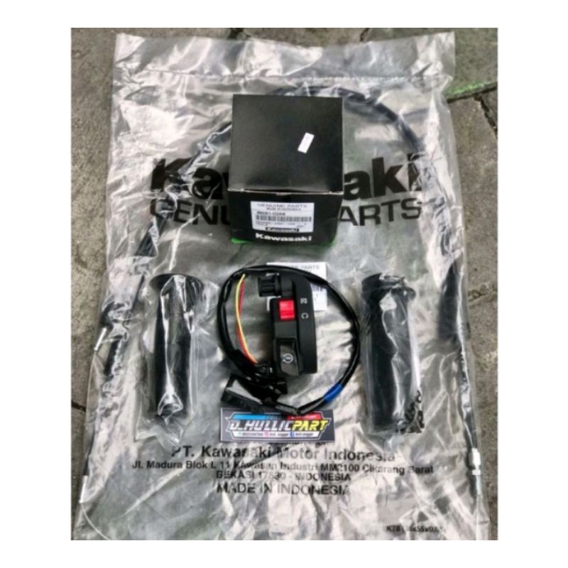Gas kontan Ninja RR Modif dobel stater Original Kawasaki Gas kontan KSR RR set handgrip kaze