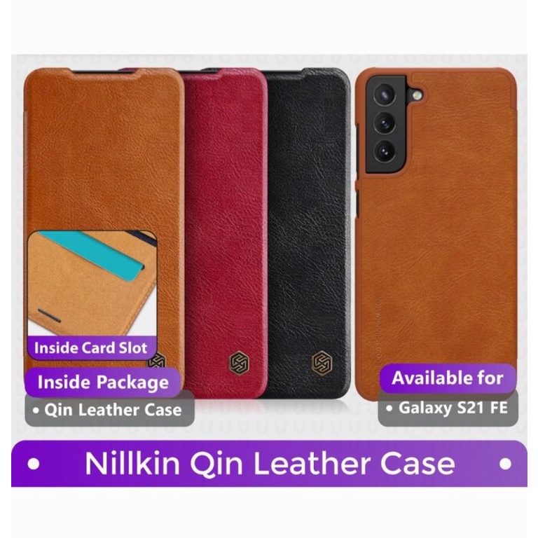 Samsung Galaxy S21 FE 5G Case Nillkin Qin Leather Flip Casing