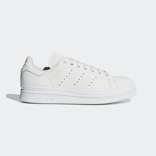 Adidas Women Stan Smith New Bold Shoes Cloud White Originals | Shopee  Indonesia