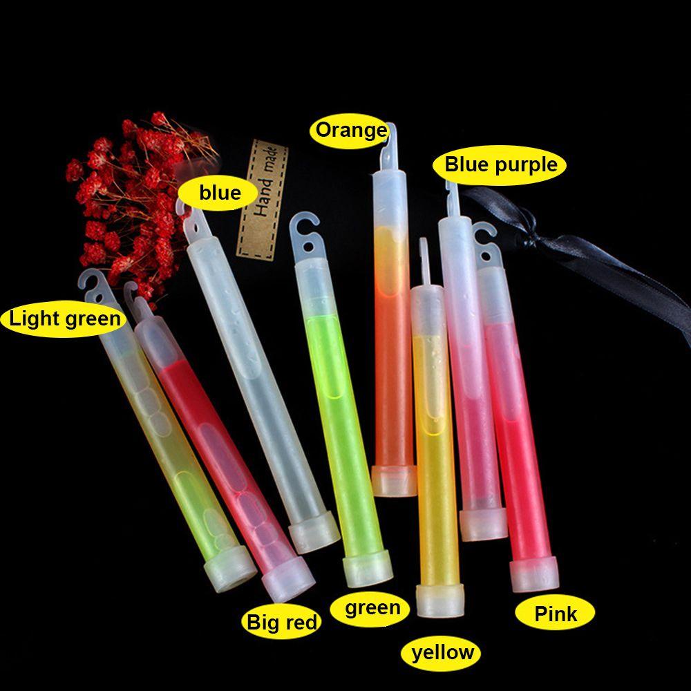 【 ELEGANT 】 Glow Stik Anak Hadiah Warna Warni SOS Kimia Fluorescence Tahan Air Terang Glow Sticks Glow In The Dark Super Terang Alat Outdoor Memancing Pencahayaan