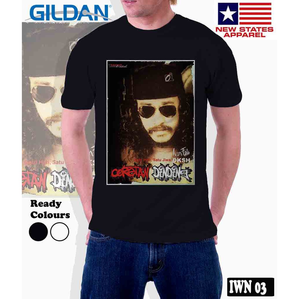 Kaos Iwan Fals Coretan Dinding - Kaos Build Up Tanpa Jahit Samping