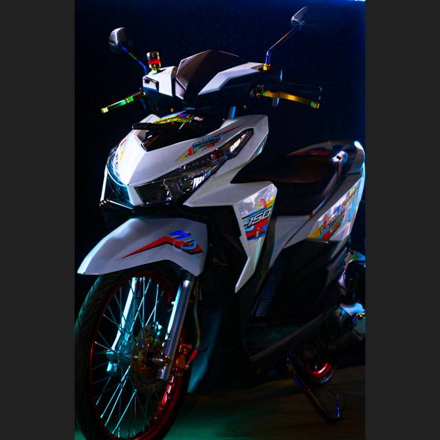 Striping Transparan Vario 150 Led Old