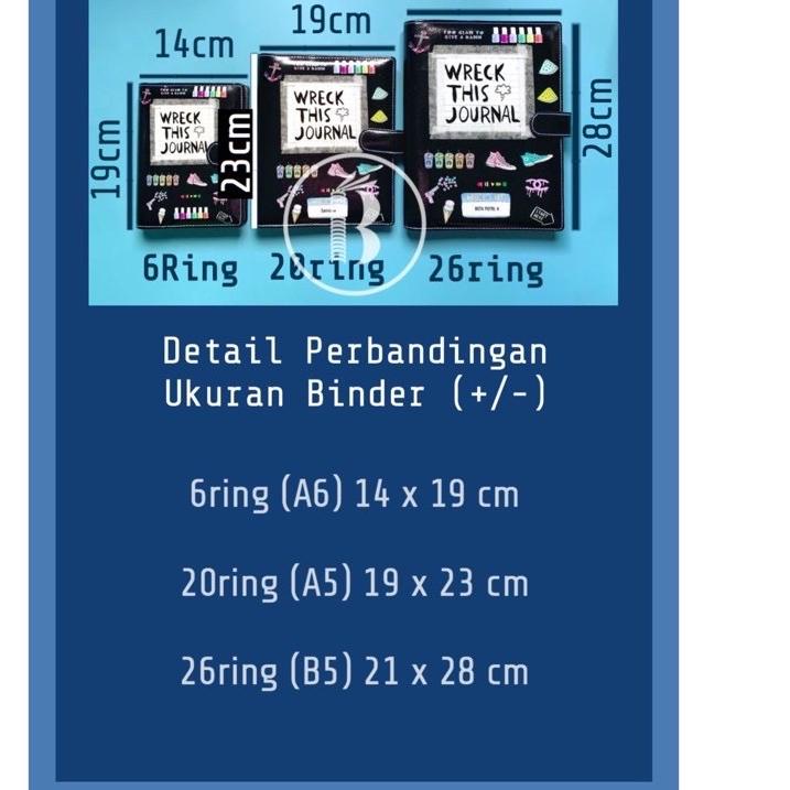 

WF6≛ Bindermu READY Binder Printing Motif Kartun Hello Kitty Floral Kulit 20ring A5 26ring B5 6ring A6 Bagus Dipakai