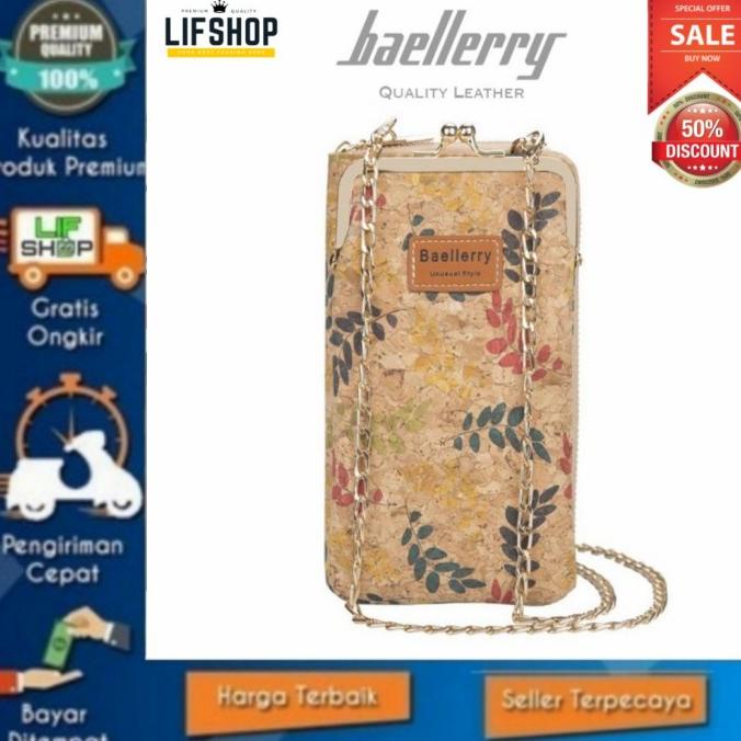 Tas Dompet Kulit Hp Slempang Wanita Original Motif Keren Branded Mewah