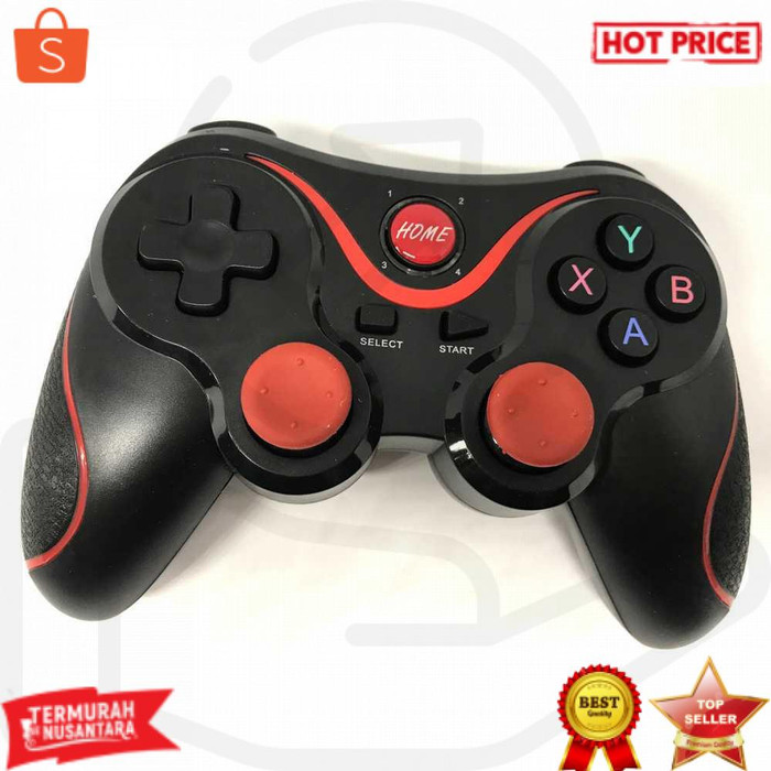 Terios X3 Bluetooth Wireless Gamepad Smartphone & Smart TV Box [Hitam]