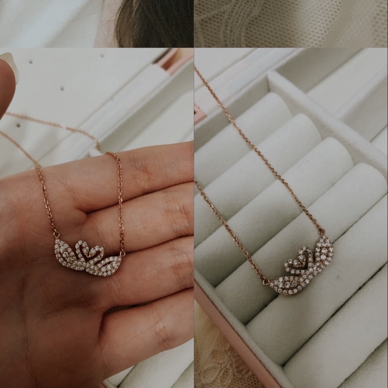 SWAN NECKLACE GOLD / KALUNG SWAN ROSE GOLD