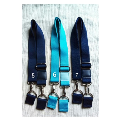 tali tas/strap tas selempang biru polos