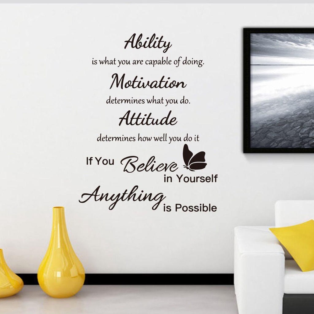 Solighter Wall Art Sticker Dekorasi Rumah Wall Decor Vinyls Stiker Dinding Modern Decals