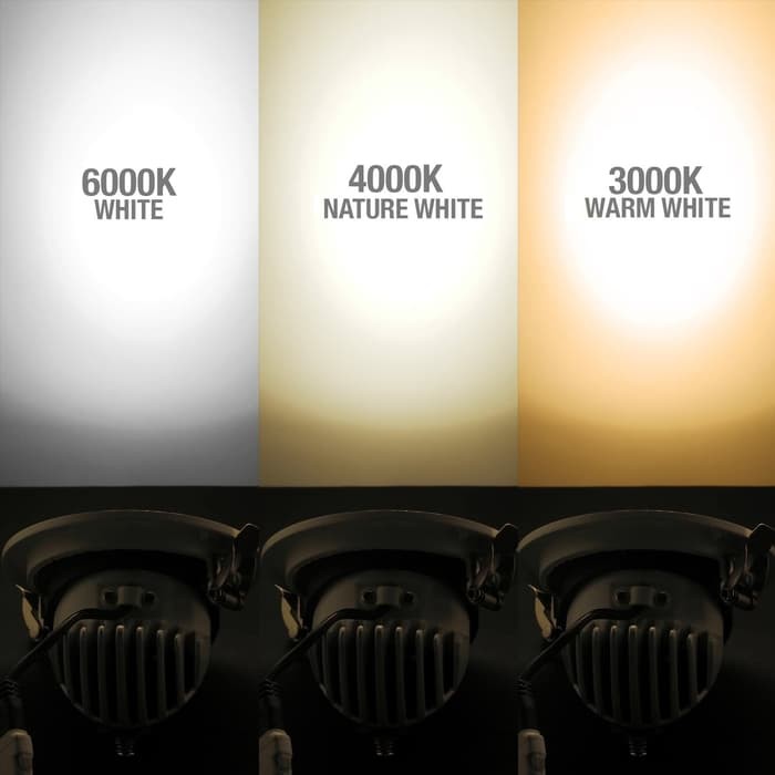 LAMPU KEONG COB SPOTLIGHT DOWNLIGHT NOSE LIGHT 10W/15W/25W ADJUSTABLE - 10w, 3000k