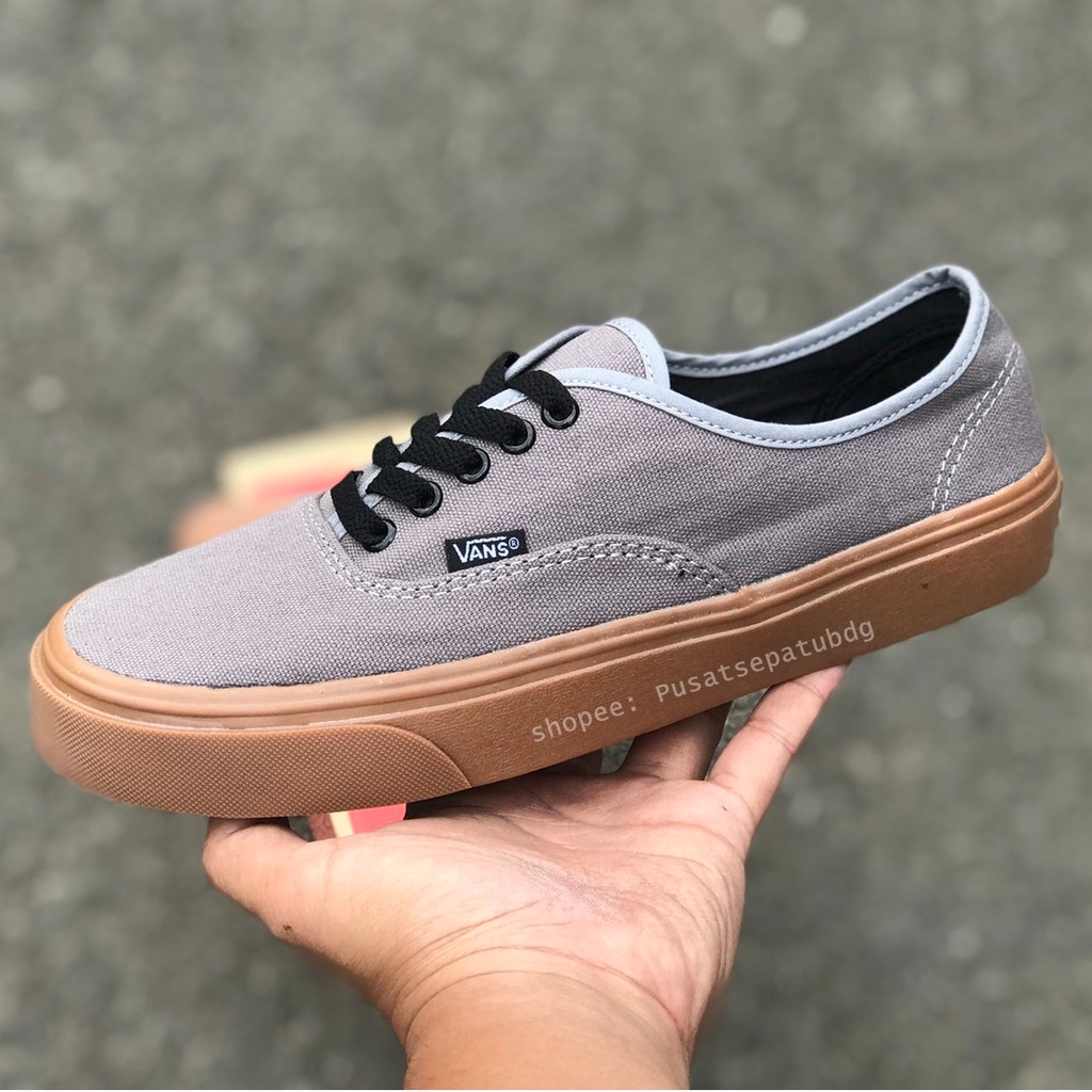 VANS AUTHENTIC GREY GUM COKLAT