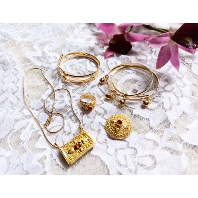 SET KALUNG ANAK 3 BULANAN BAYI / GELANG 3 BULANAN