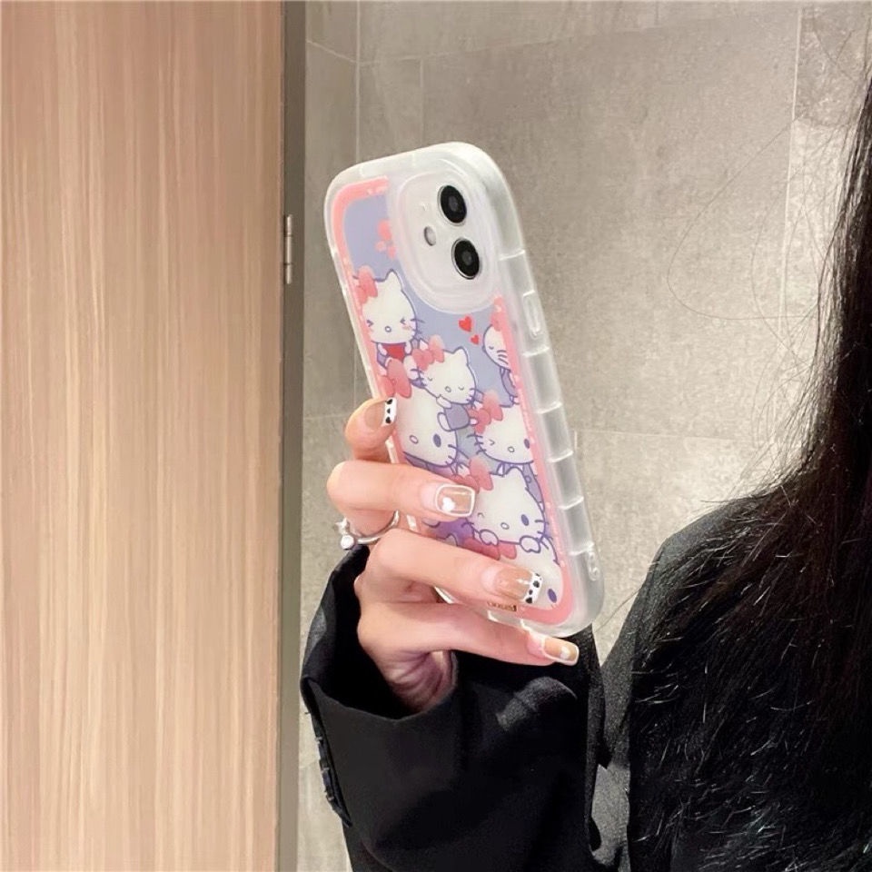 Soft Case Silikon Motif Print Kucing Kecil Untuk IPhone 12 13 11 Pro Max X Xs Max Xr