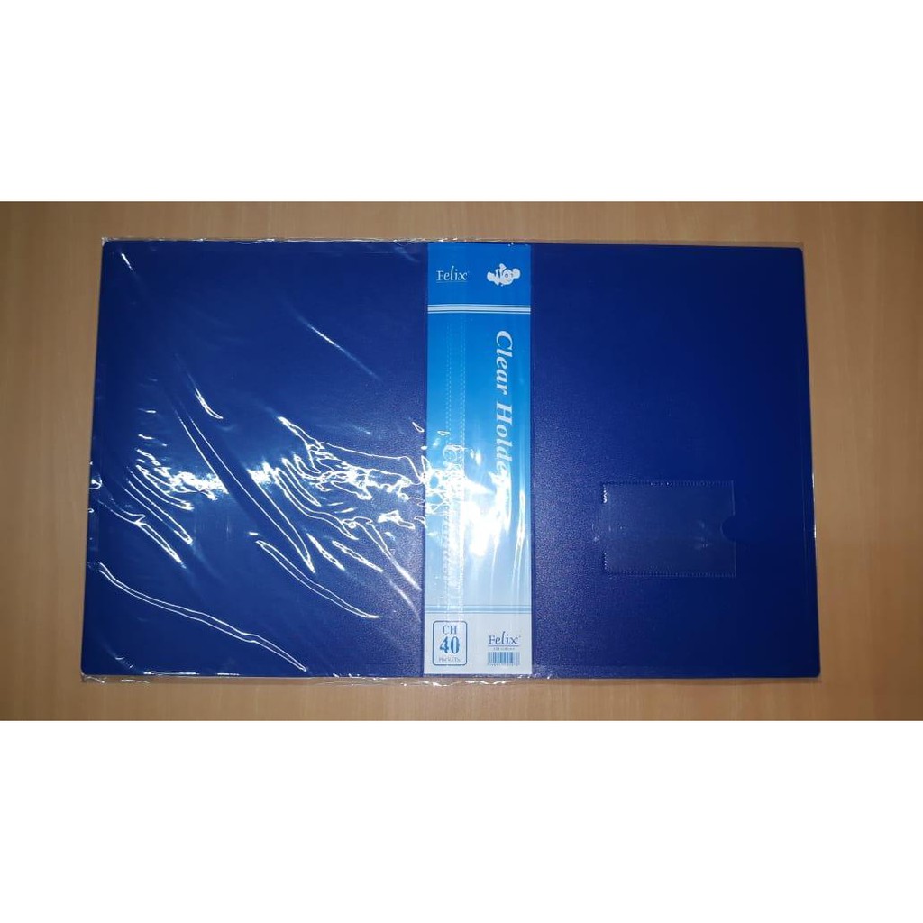 

Clear Holder A4 Document Display Book 40 Lembar Pockets Felix