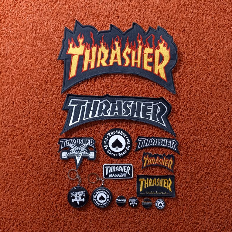 Backpatch bordir Thrasher satu set best seller