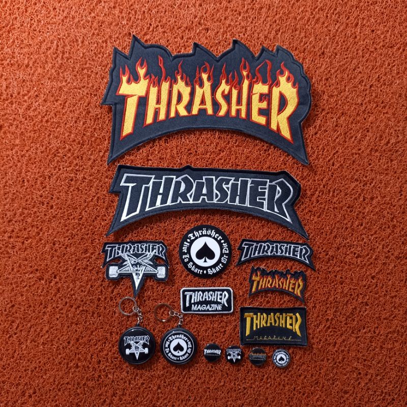 Backpatch bordir Thrasher satu set best seller